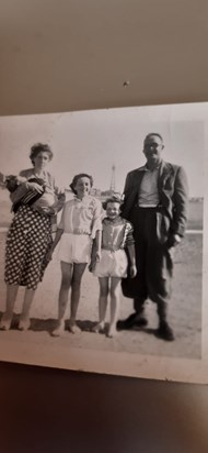 Mum with Granny & Grandad T, Brenda and Ivan