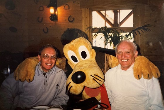 Ray & younger brother Alf (& Pluto!)