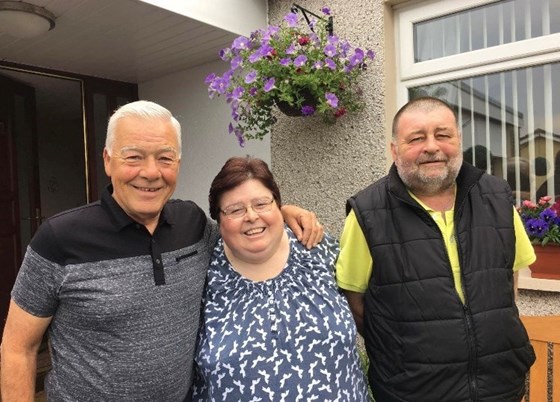 Mike, Sandra and Adrian (his Irish brother and sister) 