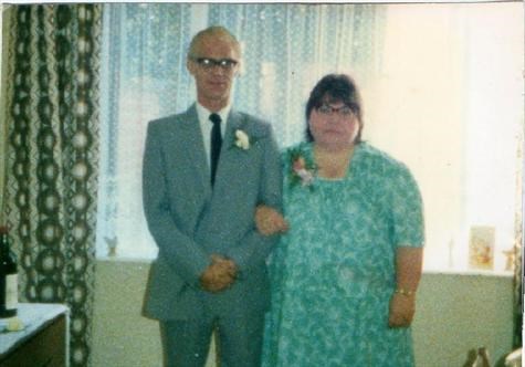 Mom and Dad, all ready for my Wedding day, in 1987