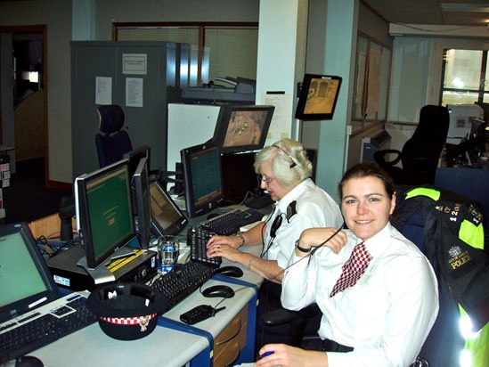 Busy in the City of London Police Control Room