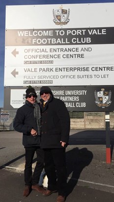 Port Vale v Newport County  Kevin & Lee. Feb 2018. 