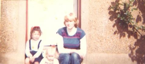 Mum (23), Angela (4) Charlotte (1½) May 1981