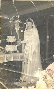Mum's parents Margaret and Charles on their Wedding Day