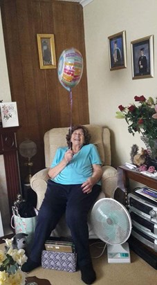 On her 90th birthday