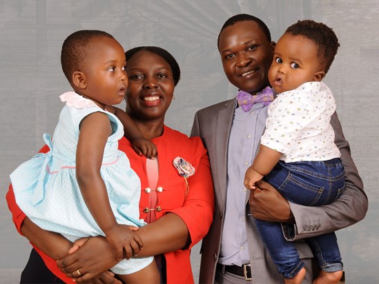 Adeline (daughter), Irene (wife), Stephen and Nathan (son)