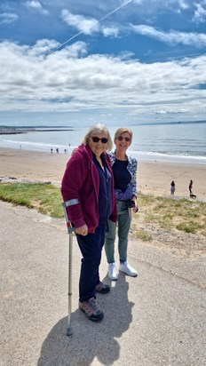 Mum at Porthcawl in summer 2022