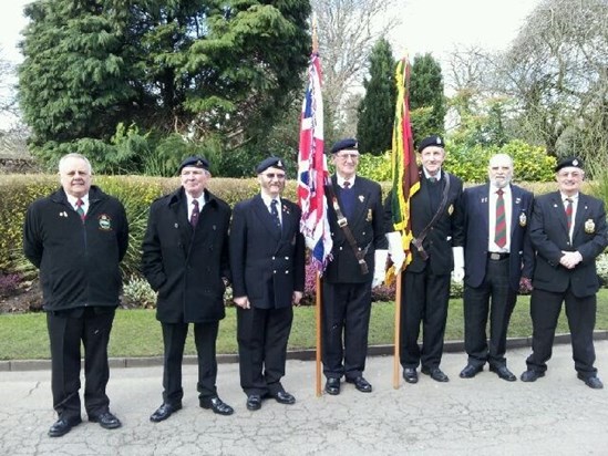 The Standard Bearing Parties: These guys made Dad`s funeral a fitting memorial to him.