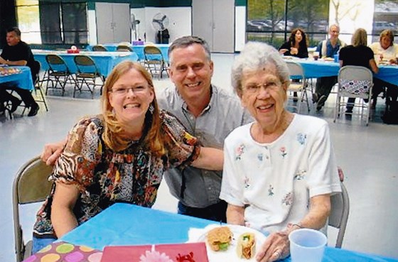 Mom, Steve & Nancy at Colette's 90th
