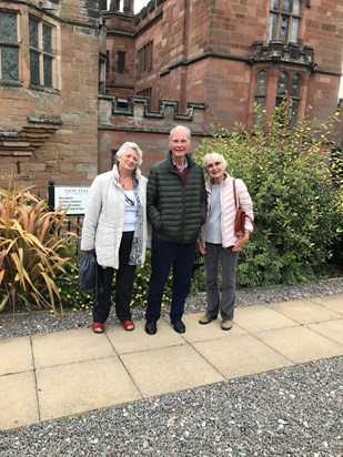 Brenda celebrating Yvonne’s birthday at New Hall Hotel, Sutton Coldfield, July 2020