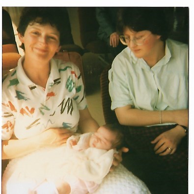 First grandchild   - Sarah Kate - April 1987