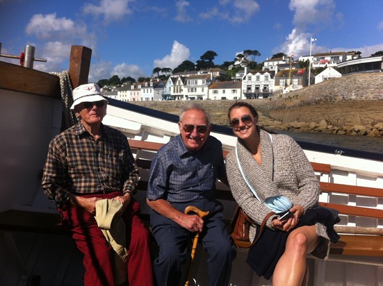 on the ferry