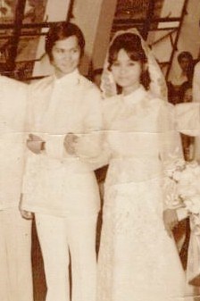 Wedding to Erlinda Santos- March 1973