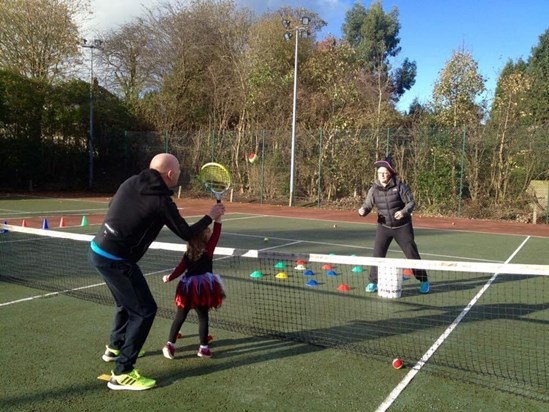 Paul helping out at a junior session. 