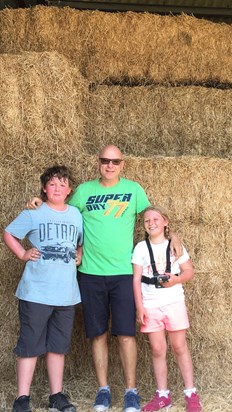 Paul, Isla and Finn, Dorset, 2018.