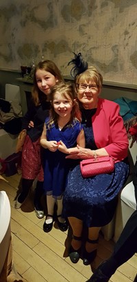 Mum with Granddaughters Libby and Emilia