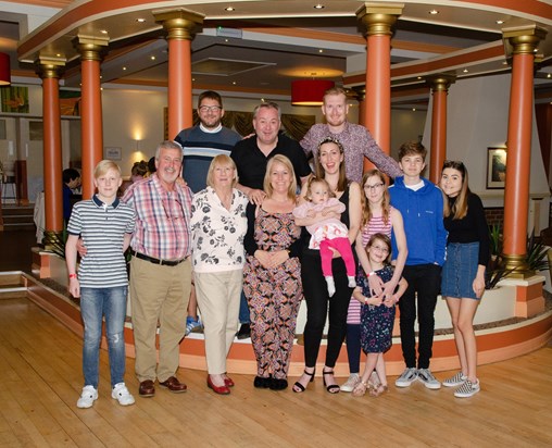 Ivor with his family in 2019