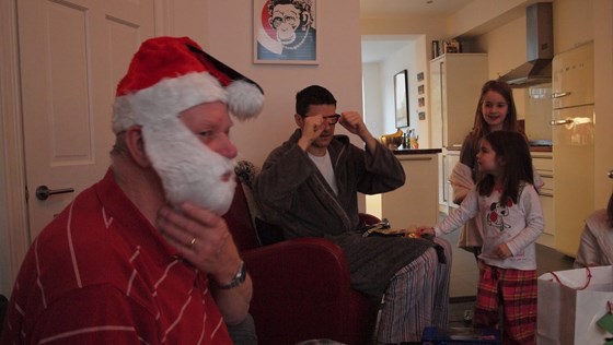 Christmas 2010 - Jim with his santa beard on. 