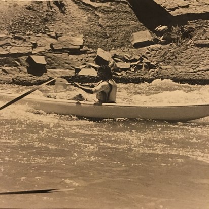 Al canoeing at Cache Creek, California - July ‘75