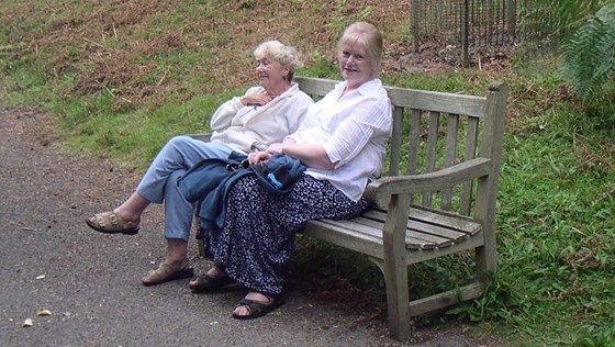 Doreen May (Jan's sister-in-law) with Jan