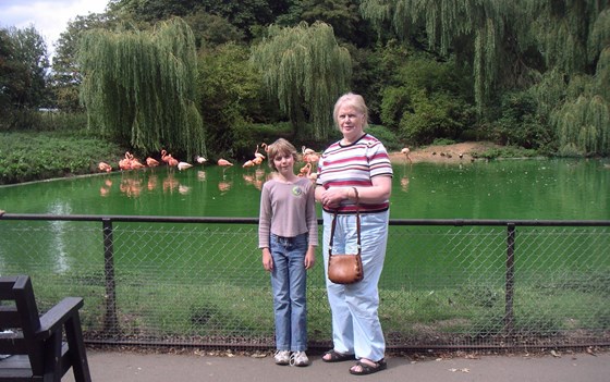 Milly and Jan at Whipsnade Zoo