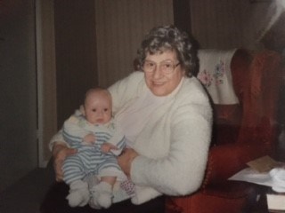 Dorothy and grandson Oliver 1993