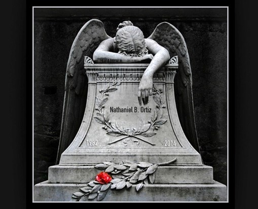 Angel on headstone