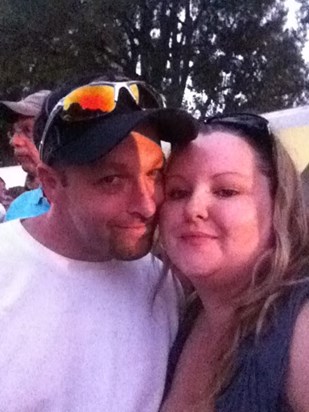 Concert Selfie.  Rock the Park July 2012.