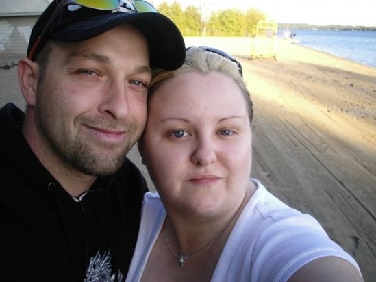 Jimmy & Andrea.  Our first official selfie together on a long bike ride in Barrie.  Spring 2004.