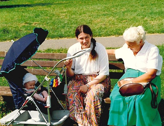 Sally with daughter Janet and grand daughter Lizzie 