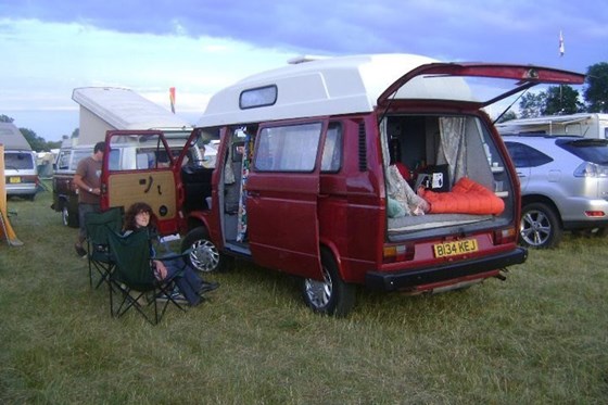 Hop Farm Festival in the red van