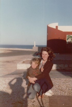 Ann with Richard Dec 1980 Gibraltar 