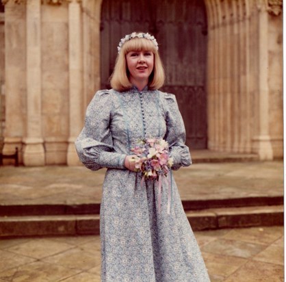 23 March 1985 - My wonderful friend and bridesmaid.   