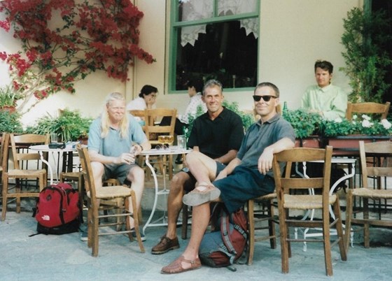 Tim, Tony and Malcolm in Athens 1997