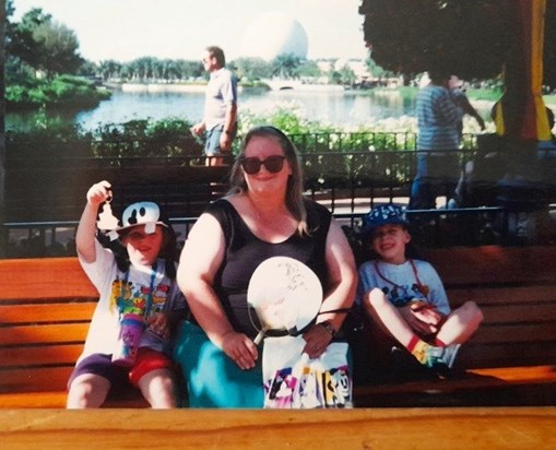   Margaret, James & Josh -  Disneyland Florida 1994