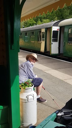 Dad loved a steam train!