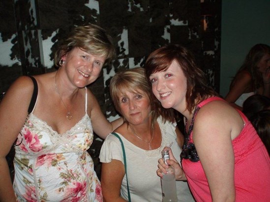 auntie nicki, mum and me at charlottes 18th x