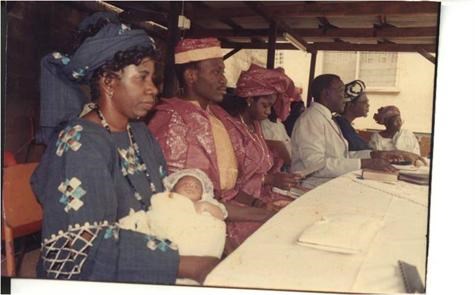 Granddaughter Ore Apampa's Naming ceremony 1990