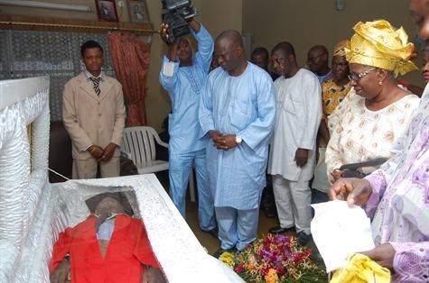 Lying in state in Prof's house