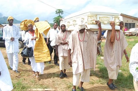 Final journey - Pall Bearers with the casket