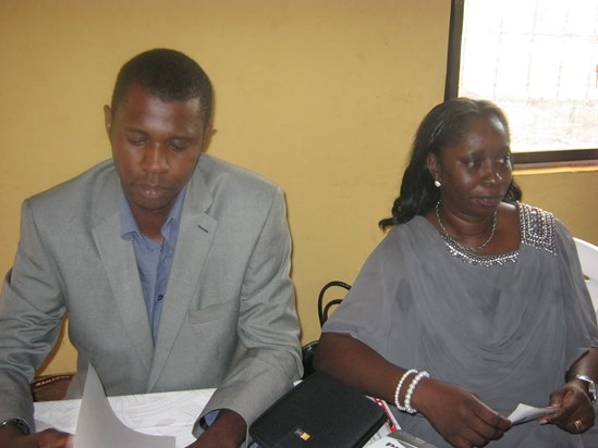 Bayo and Bunmi at Scolarship award to students in Idanre