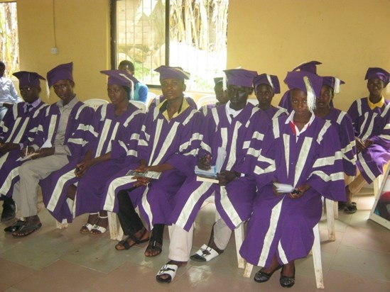 Graduating students on the 2012 scolarship