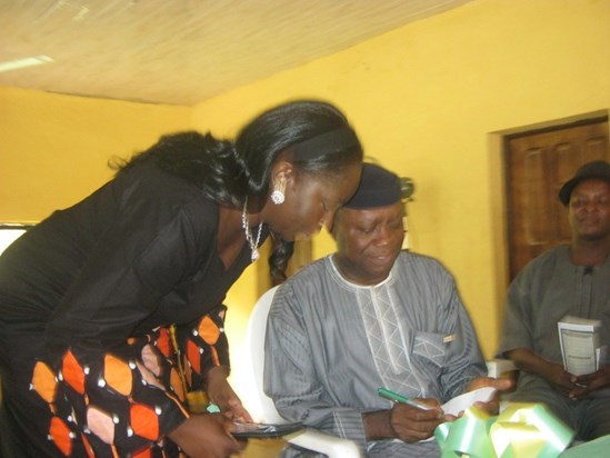 Bunmi Apampa with Dr ademujimi - Chief of Staff to Ondo state Governor