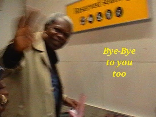 Prof waving goodbye
