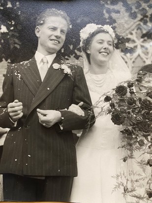 Clifford and Margaret Hobrough, September 1949