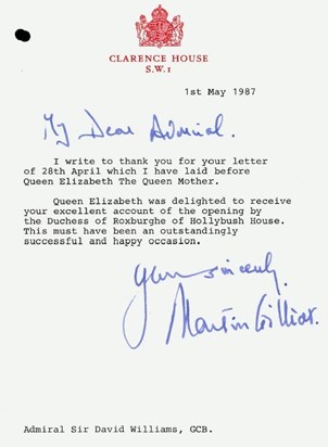 Clarence House letter