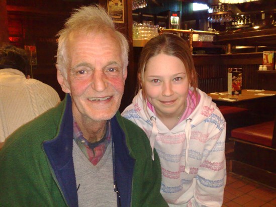 Terry Meeting Granddaughter Charlotte 2009