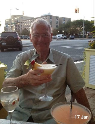 Enjoying a cocktail in Long Beach