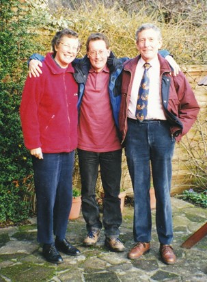 Pete with Mum & Dad