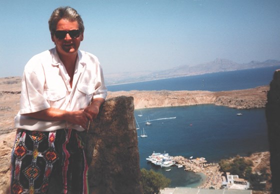 Duncan in Lindos, Rhodes 1994